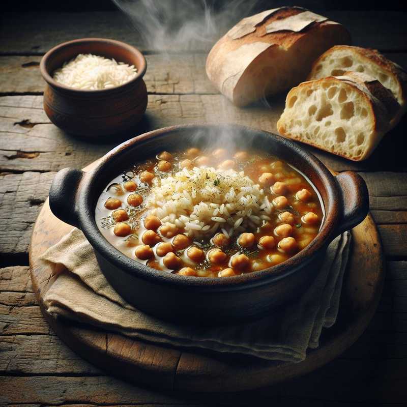Rice and Chickpea Soup