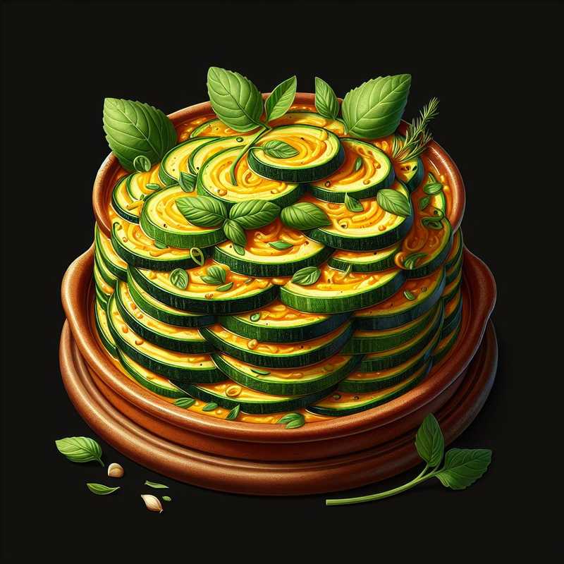 Saffron Zucchini Terrine