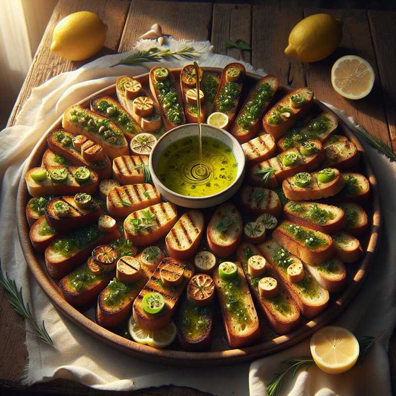 Mixed Herbed Crostini