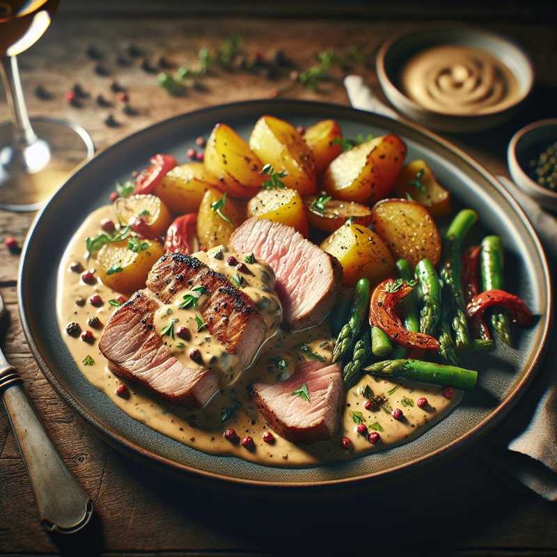 Pork Tenderloin with Pink Pepper