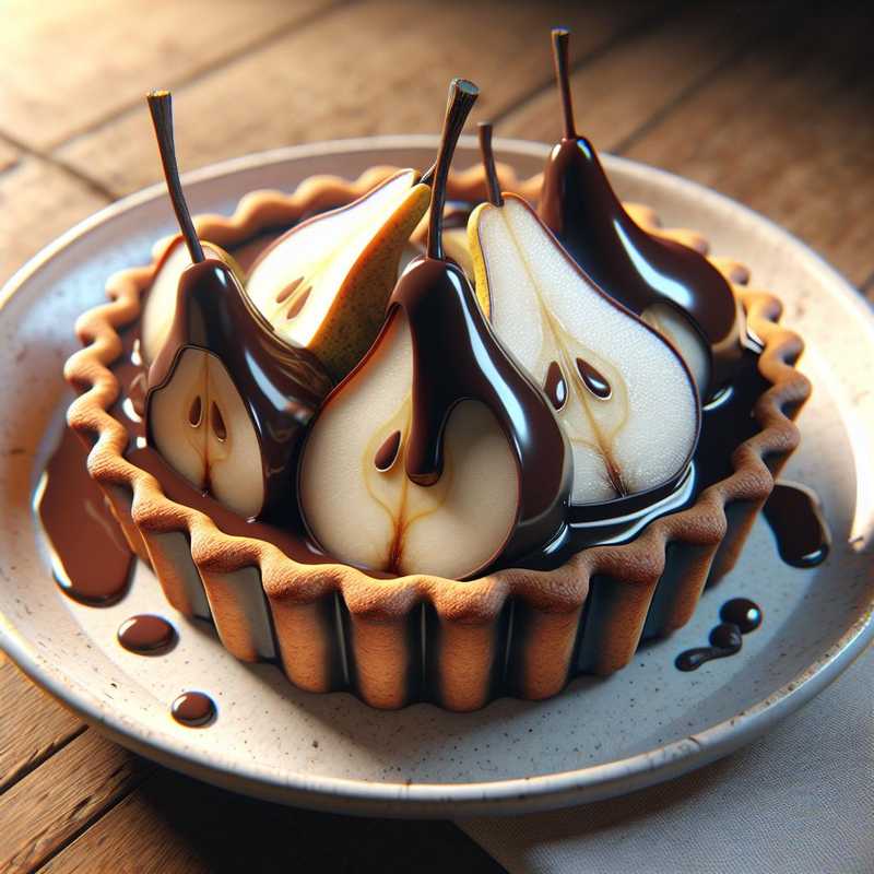 Pear and Chocolate Upside-Down Cakes
