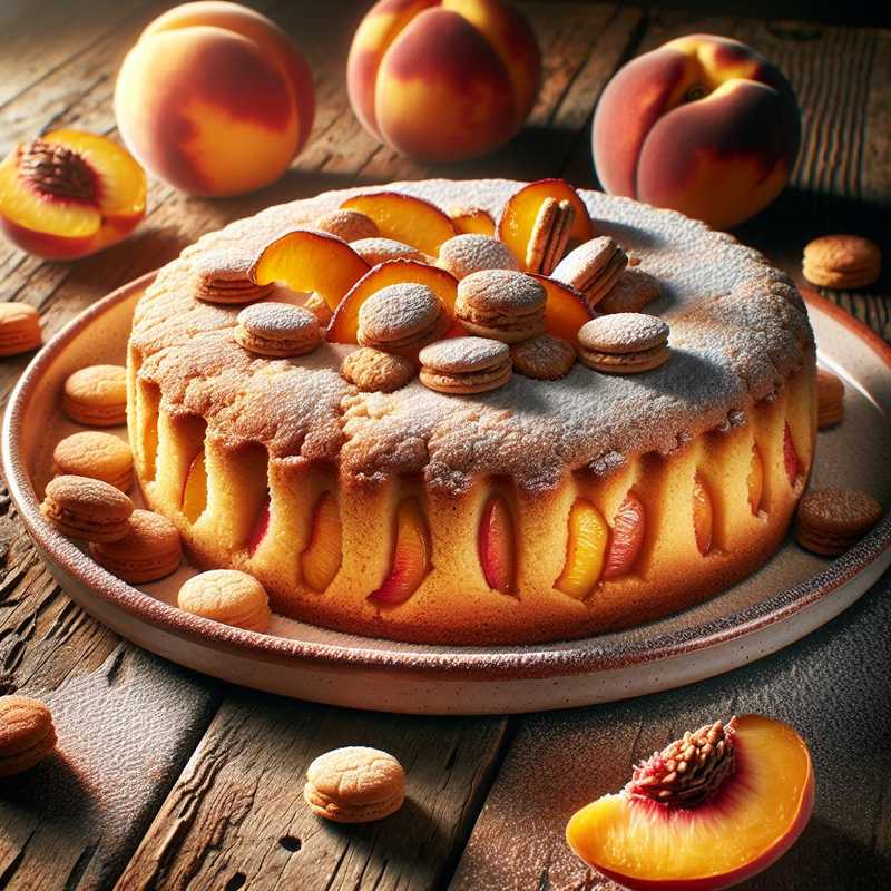 Peach and amaretti cake