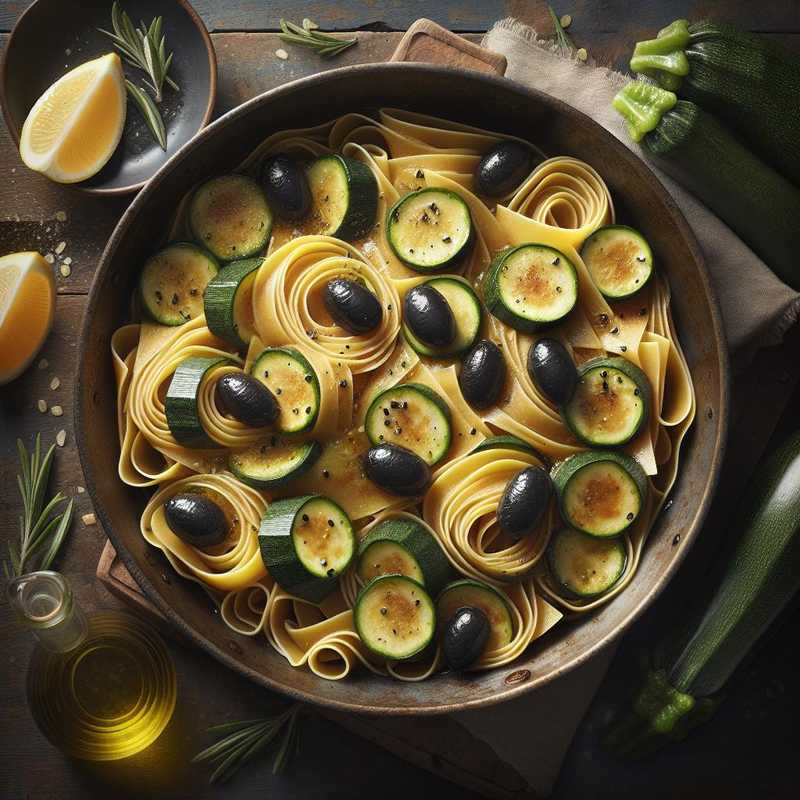 Olive Pastries with Sautéed Zucchini