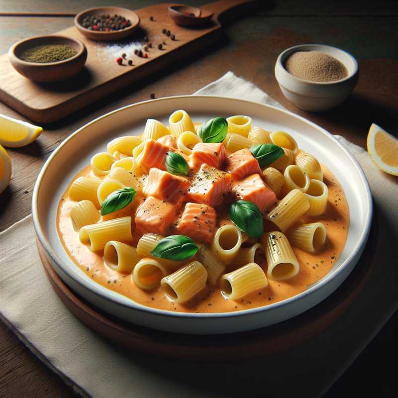 Paccheri with salmon