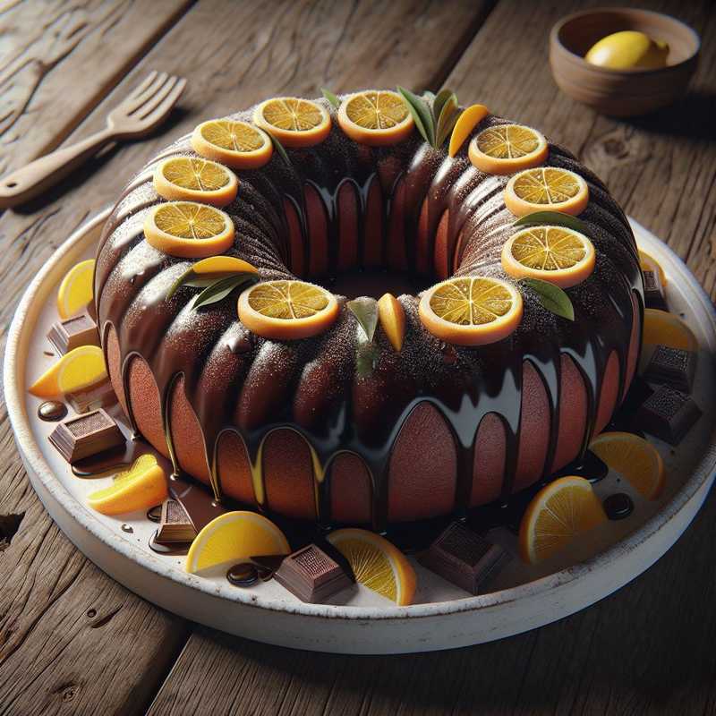 Chocolate and Citrus Ciambellone