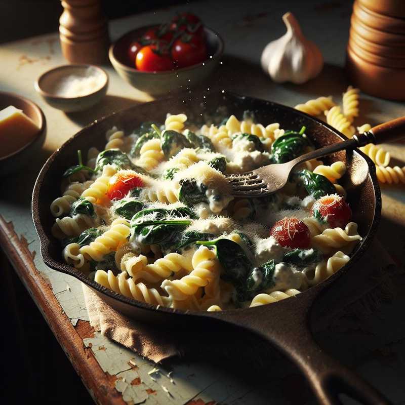 Pasta ricotta e spinach