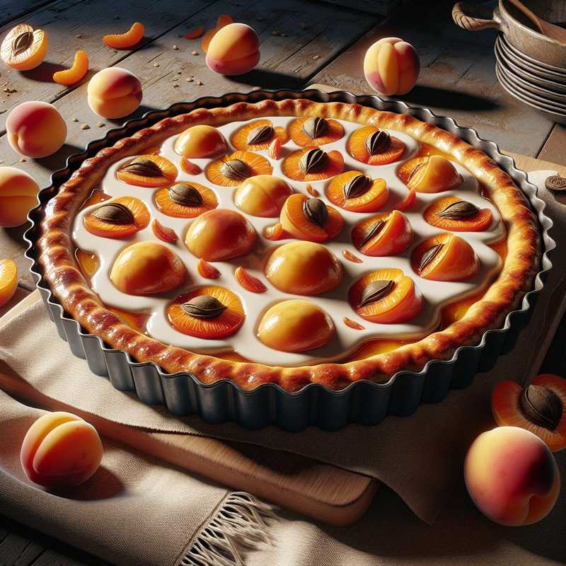 Tart with Apricots and Cream