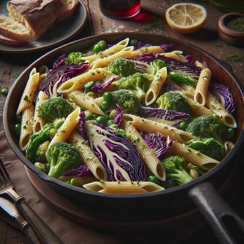 Penne with Five Cabbages