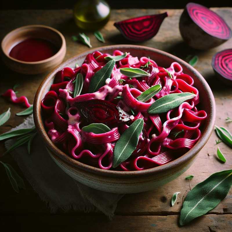 Fresh Beetroot Pasta