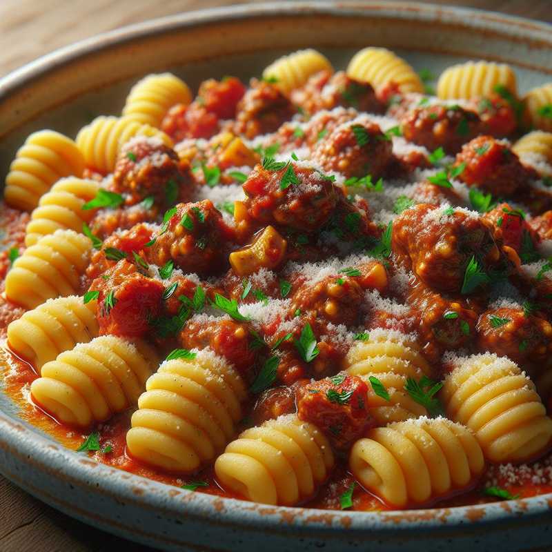 Sardinian Gnocchi with Sausage Ragù