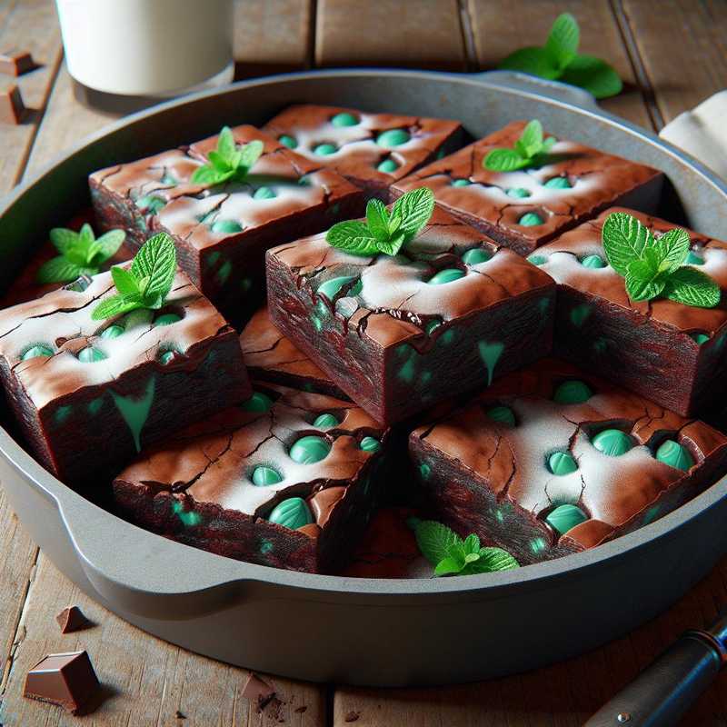 Mint and Chocolate Brownies