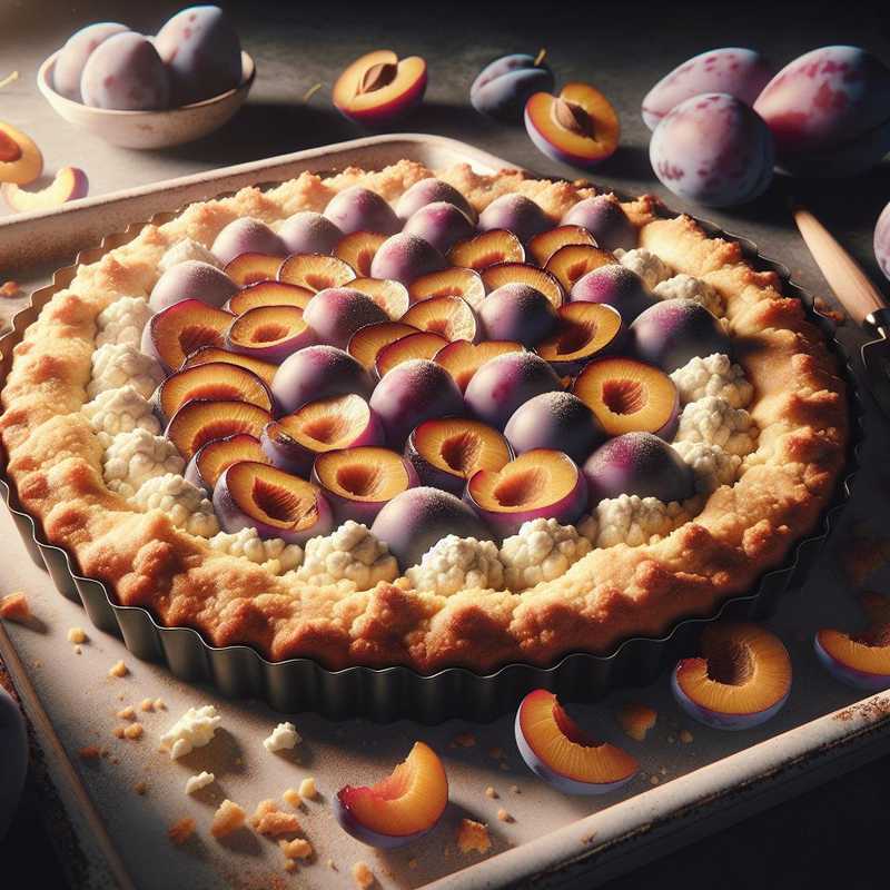 Plum and Ricotta Tart