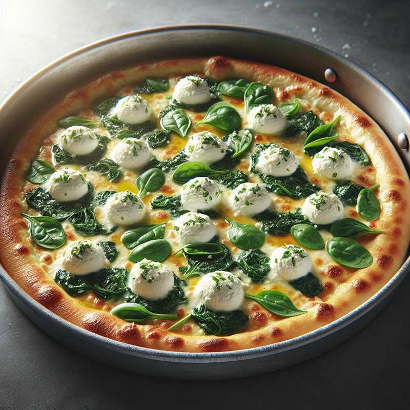 Parisian Pizza with Ricotta and Spinach