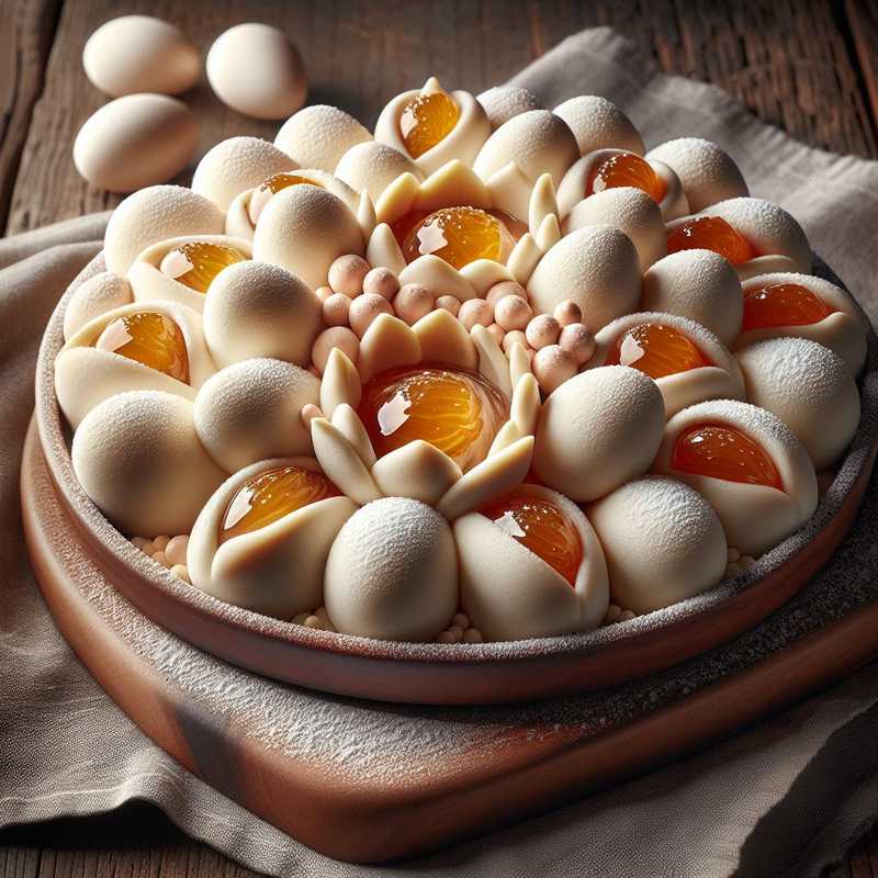 Apricot Cream Filled Eggs