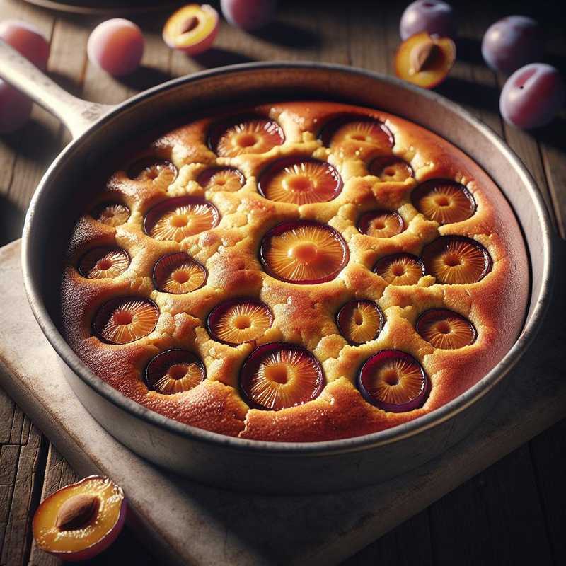 Plumcake with plums