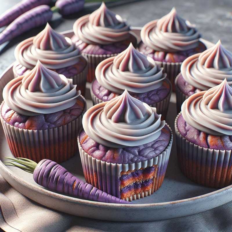Purple Carrot Cupcakes