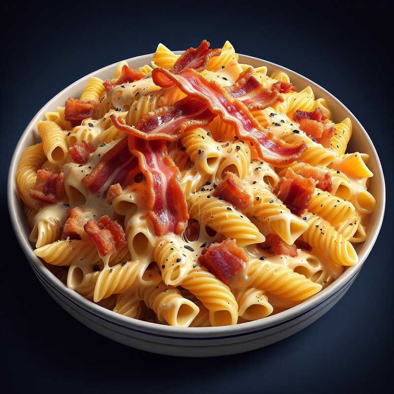 Pasta with Crispy Speck and Philadelphia