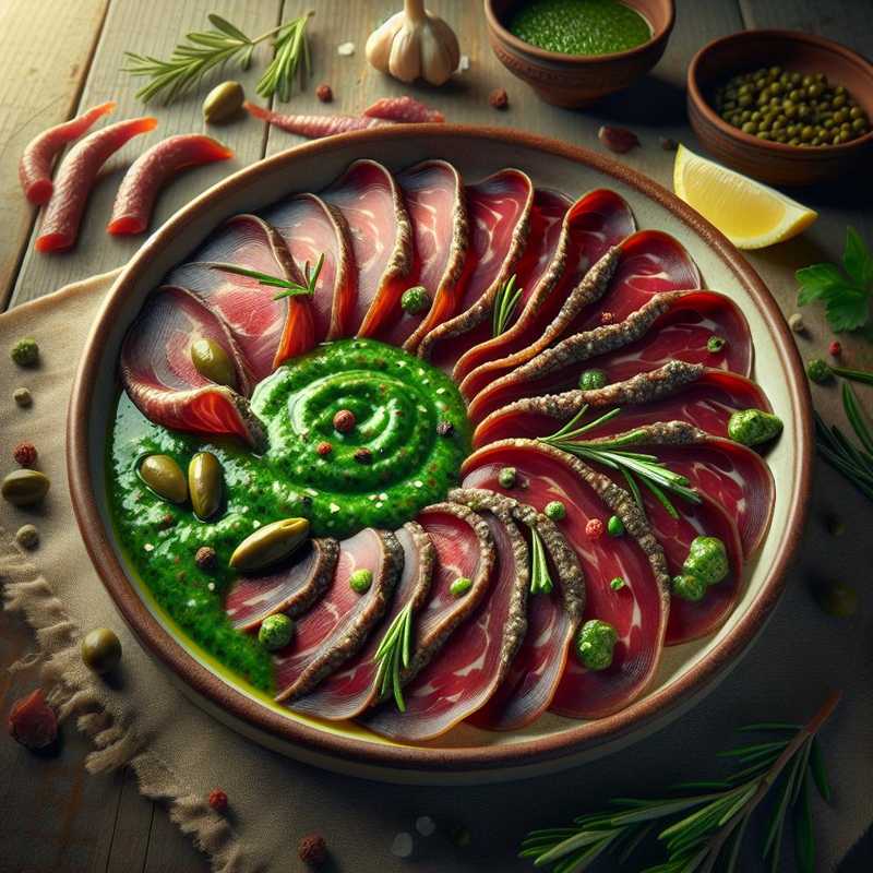 Cured Tongue with Green Sauce