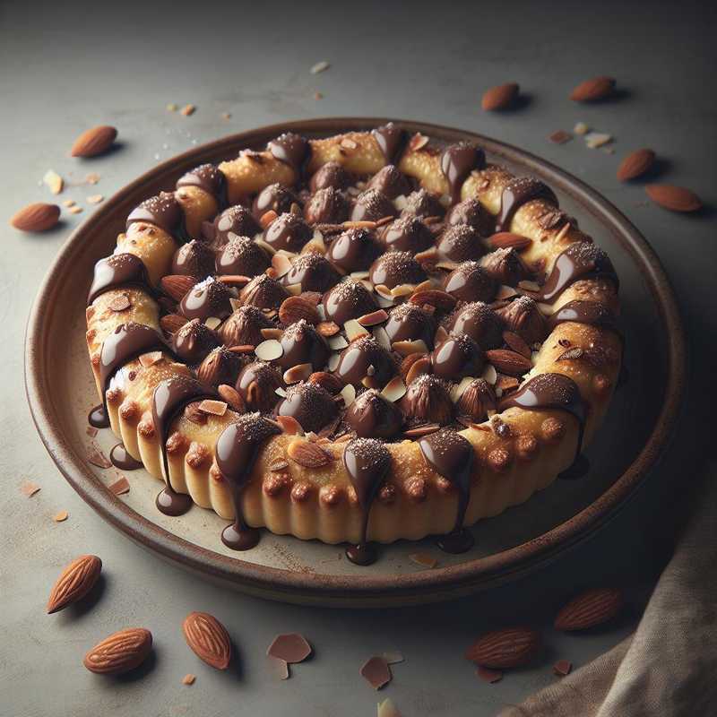 Ricotta Tart with Chocolate Chips and Almonds