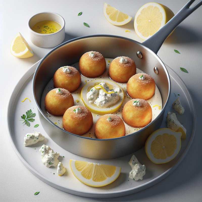 Fried Ricotta and Lemon Bombette