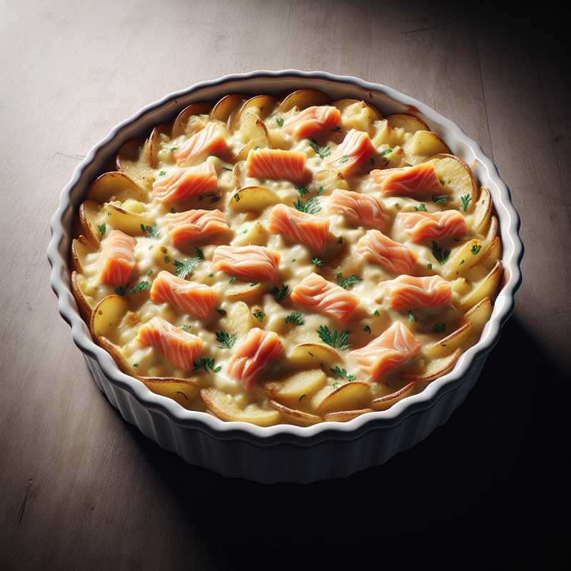 Potato and Salmon Sbriciolata