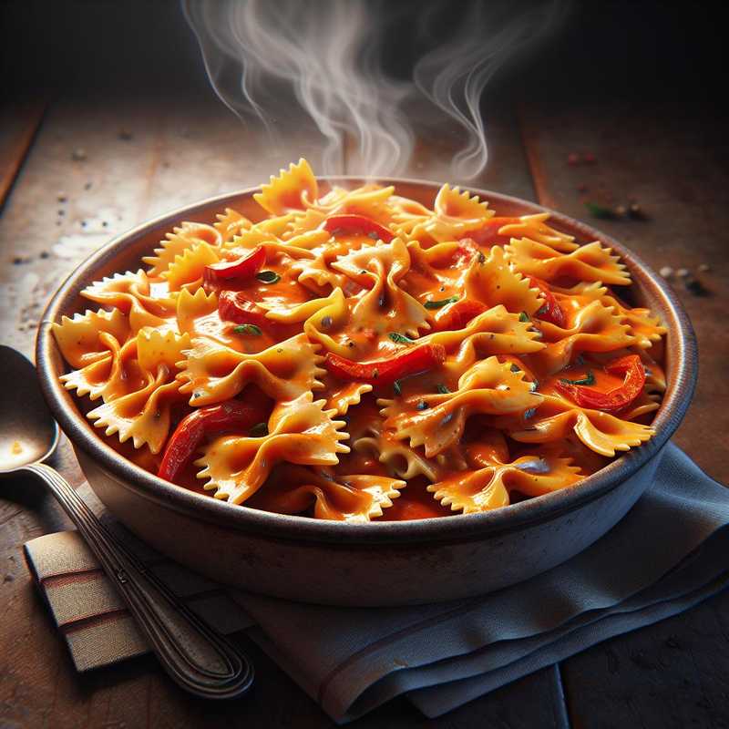 Farfalle with Bell Pepper Cream
