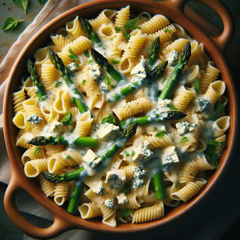 Garganelli with Asparagus and Gorgonzola