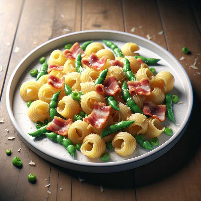 Garganelli fave e speck