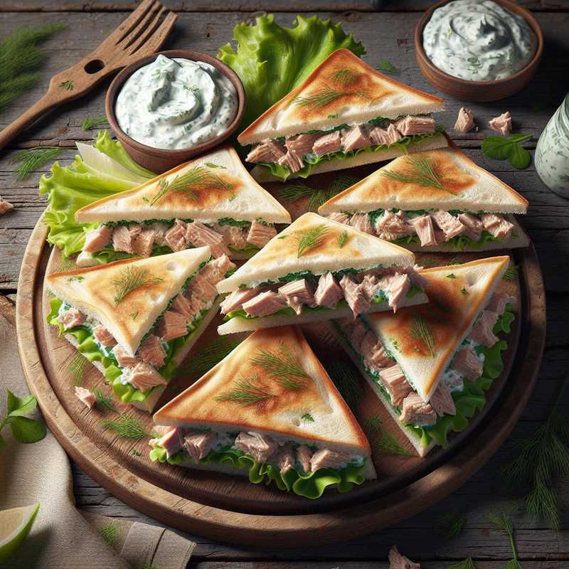 Tzatziki and Tuna Sandwiches