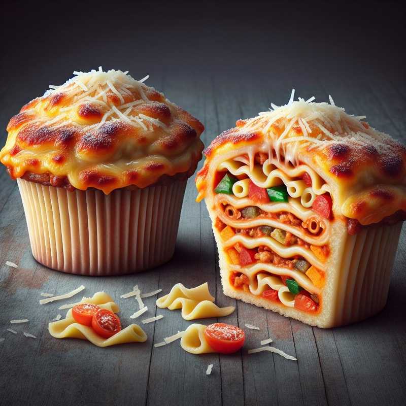 Vegetarian Lasagna Cupcakes