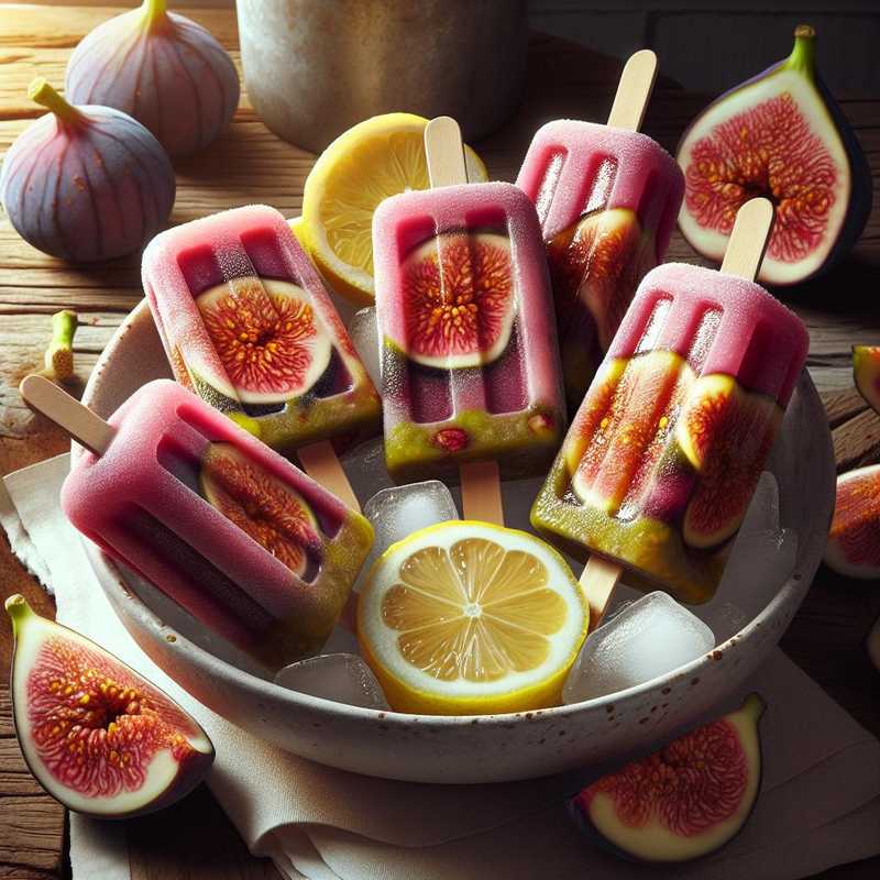Fig and Lemon Popsicles
