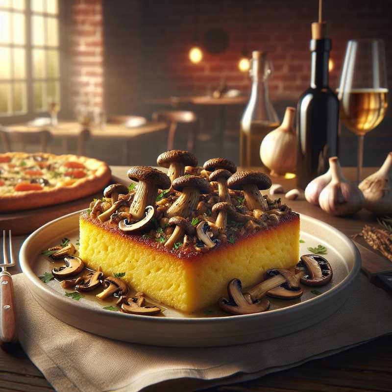 Gratinated Terrines of Polenta and Porcini Mushrooms