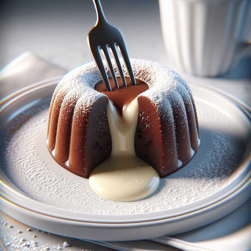 Chocolate Cake with White Fondant Heart