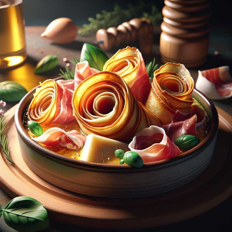 Ham and Cheese Crepes