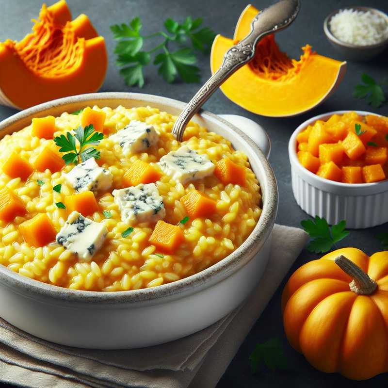 Pumpkin and Gorgonzola Risotto