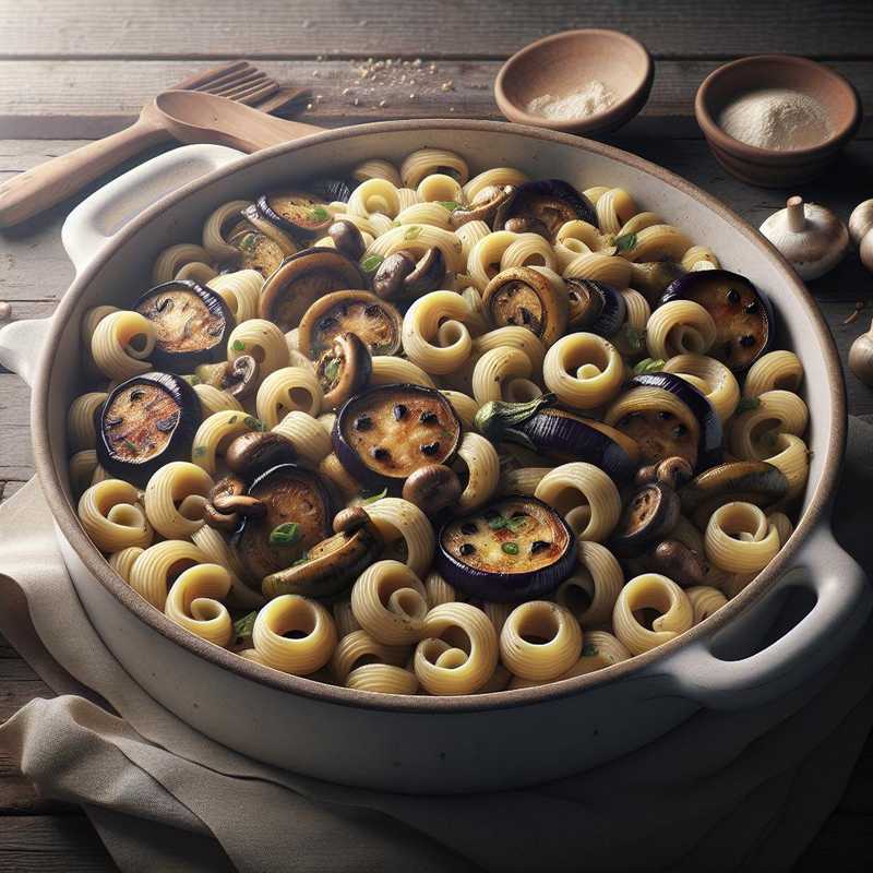 Lorighittas with Eggplant and Mushrooms