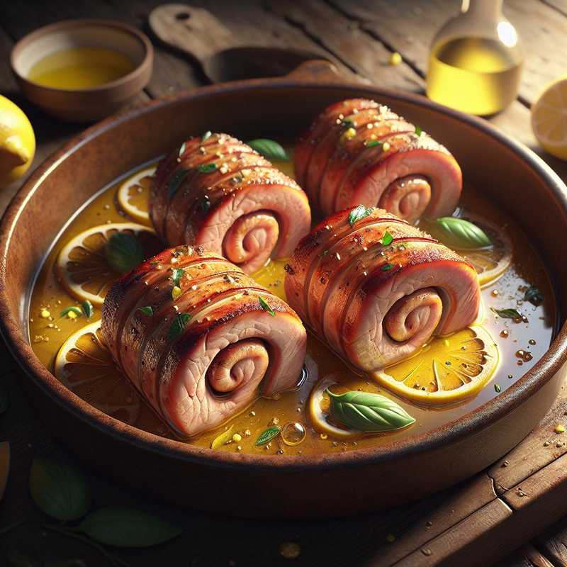 Lemon Pork Loin Rolls