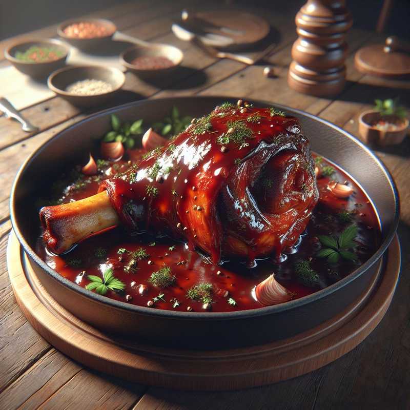 Pork Knuckle in Barbecue Sauce