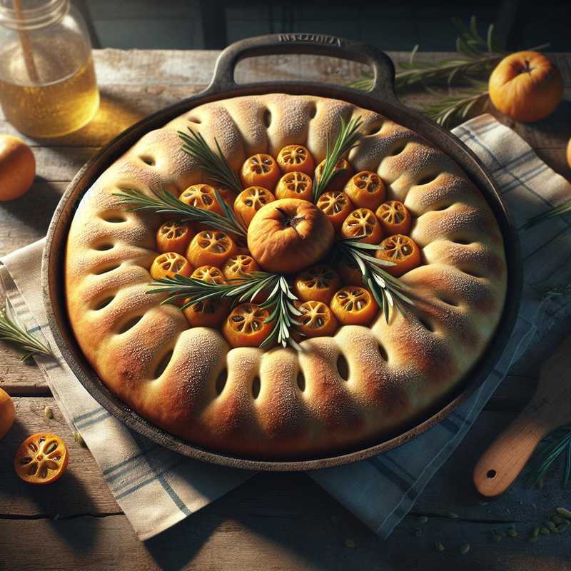 Schiacciata with Loquats and Rosemary