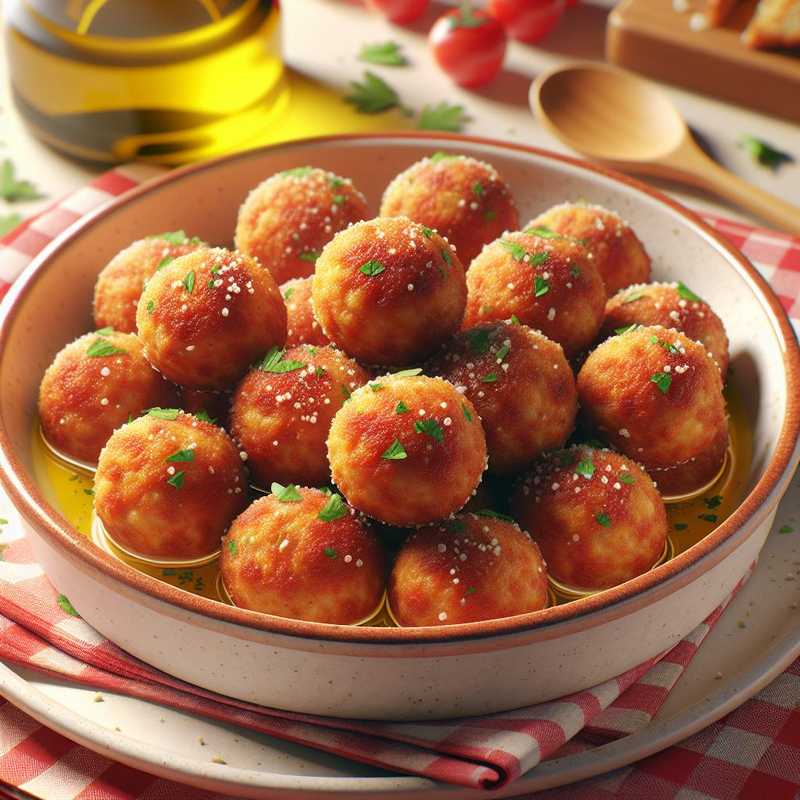 Golden Fried Meatballs