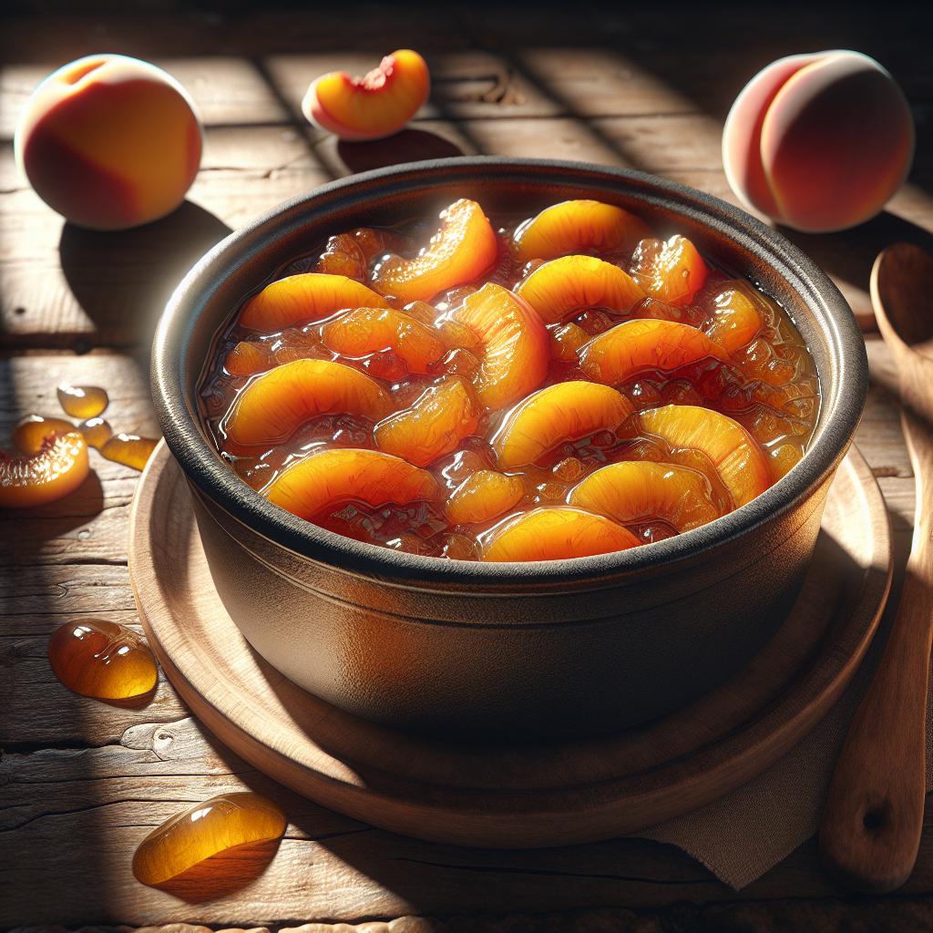 Baked Peach Jam Home