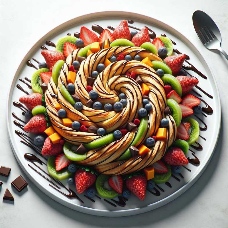 Puff Pastry Pinwheel with Fruit and Chocolate
