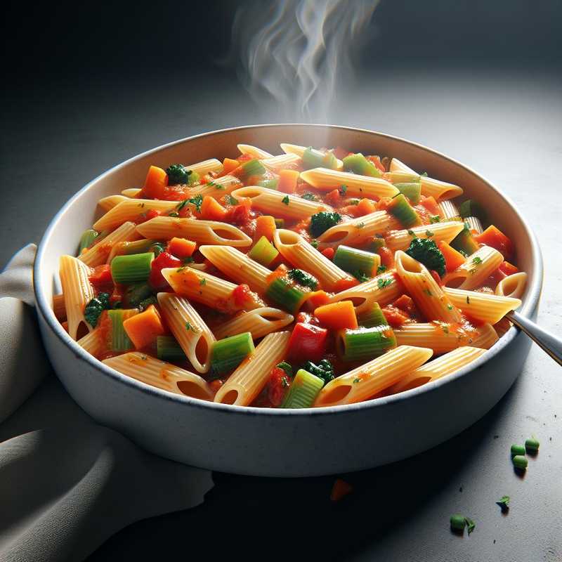 Penne Rigate with Vegetable Ragù