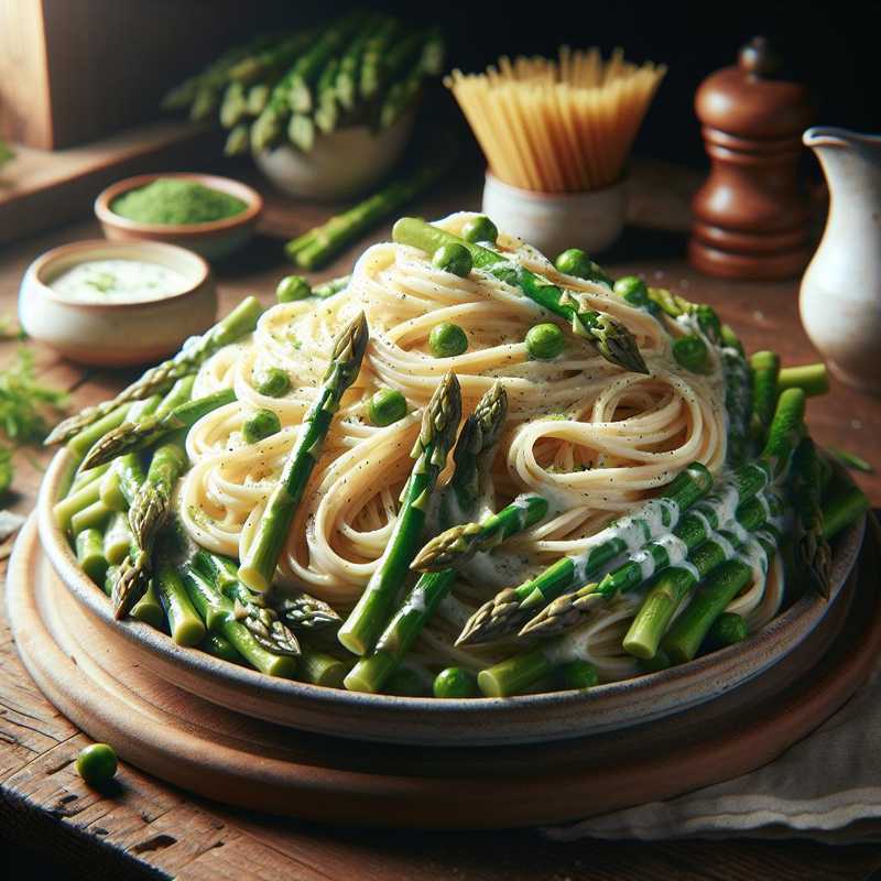 Pasta with Cream and Asparagus