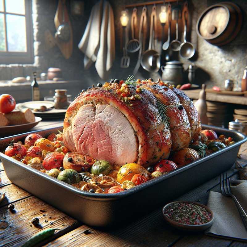 Stuffed pork loin