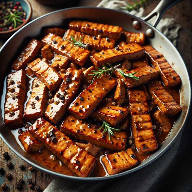 Seitan with Pepper