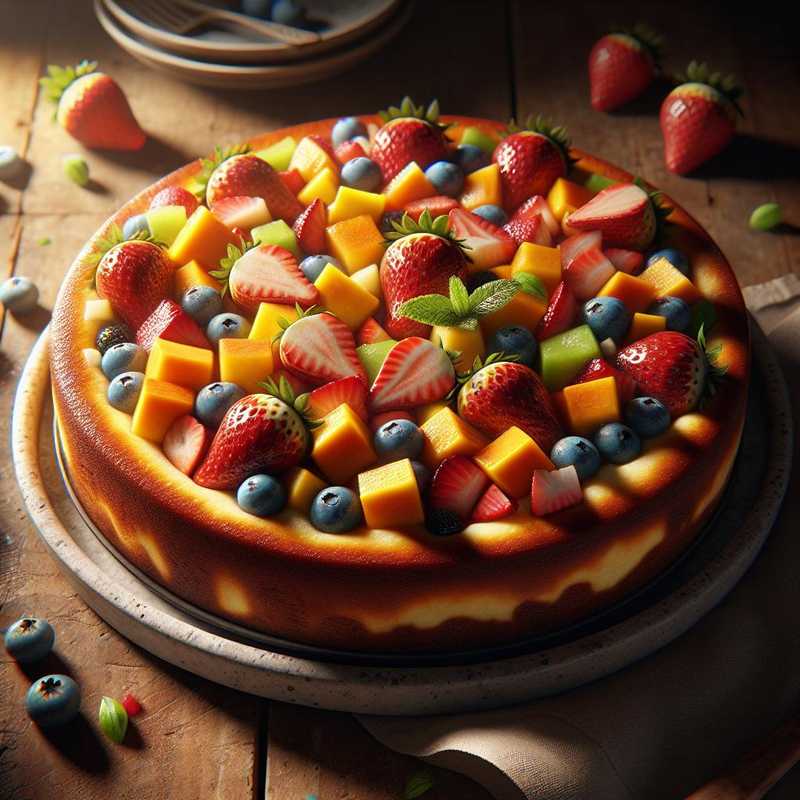 Fruit Salad Cheesecake