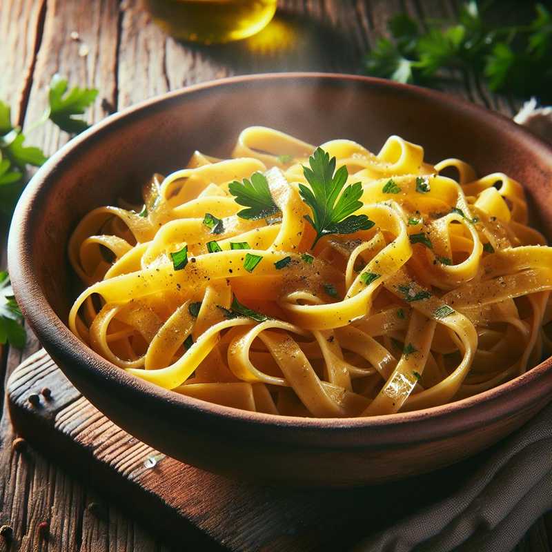 Homemade Fresh Egg Tagliatelle Pasta