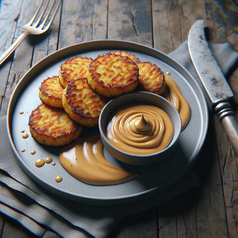 Potato Cakes with Peanut Sauce
