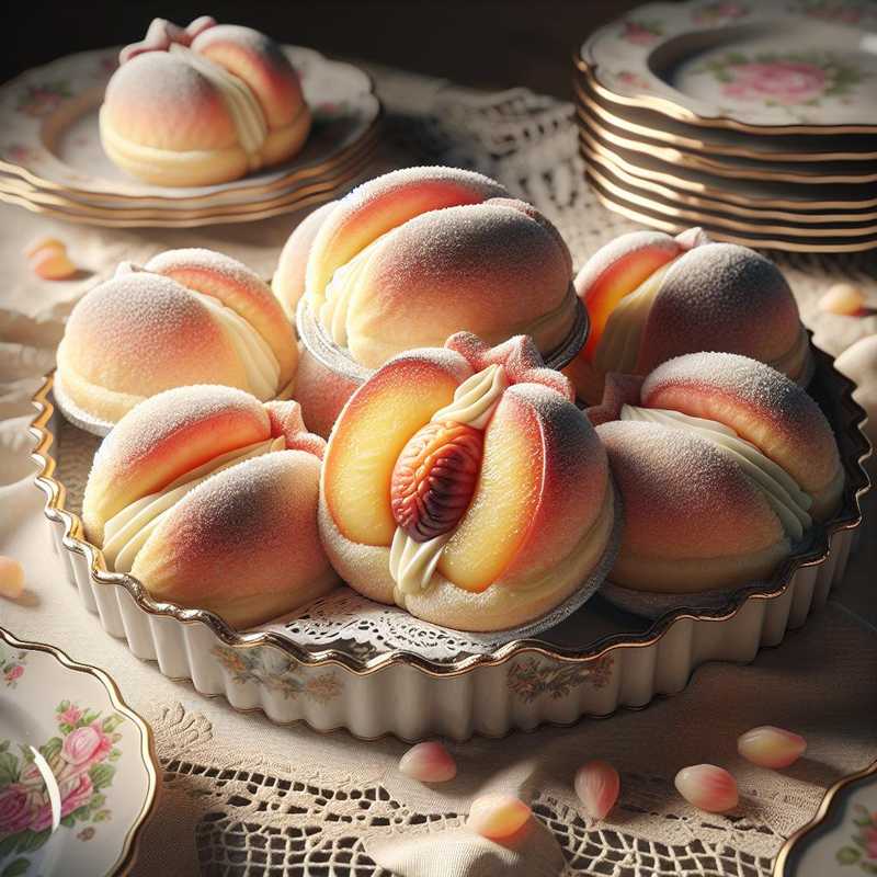 Peaches in puff pastry